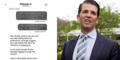Den hemmelige korrespondansen mellom WikiLeaks og Trump jr.: «Hva er greia med lekkasjen jeg leser om?»